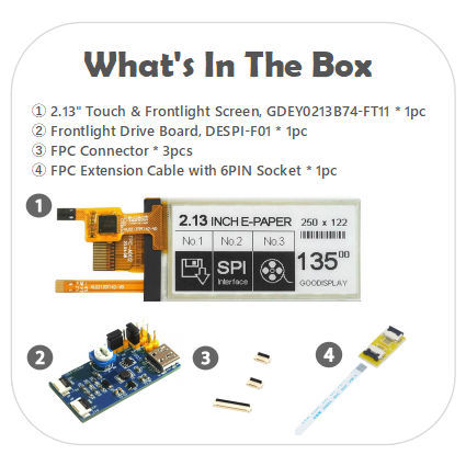 EPD with Front-light Driver Board