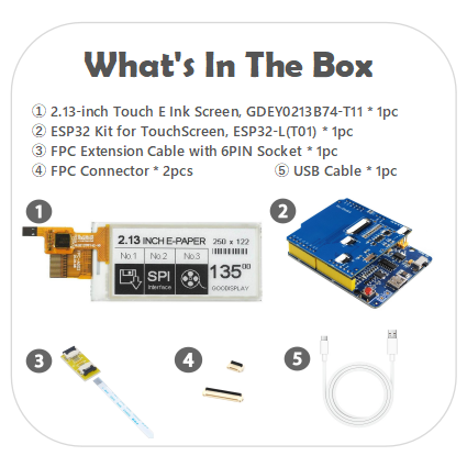 EPD with ESP32 Demo Kit