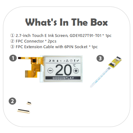 EPD with FPC Extension &Socket