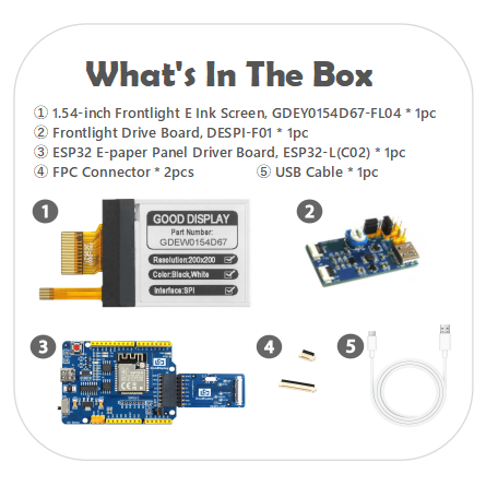 EPD with ESP32 Demo Kit