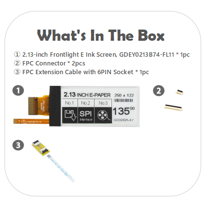 EPD With FPC Extension &Socket