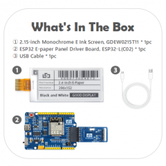 EPD with ESP32 demo kit