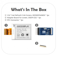 GDEW0154M09 with Adapter Board