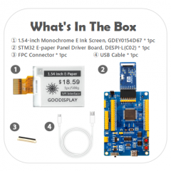 GDEY0154D67 with STM32 Demo Kit