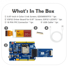 GDEM0097F51 with ESP32 Demo Kit