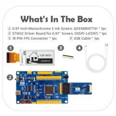 GDEM0097T61 with STM32 Demo Kit