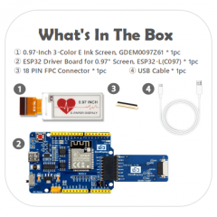 GDEM0097Z61 with ESP32 Demo Kit