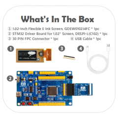 GDEW0102I4FC with STM32 Demo Kit