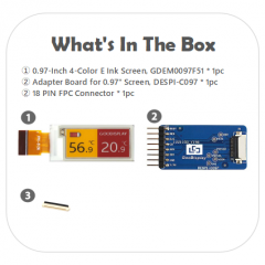 GDEM0097F51 with Adapter Board