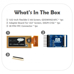 GDEW0102I4FC with Adapter Board