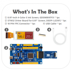 GDEM0097F51 with STM32 Demo Kit