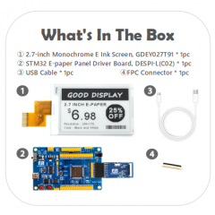 GDEY027T91 with STM32 Demo Kit
