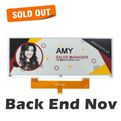 10.85-Inch Large Size Black White Red and Yellow Four-Color E-Paper Display 1360x480