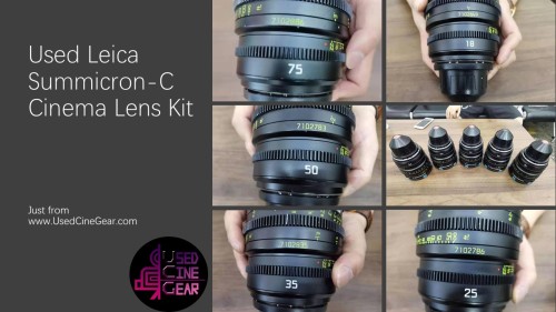 Used Leica Summicron-C Cinema Lens Kit 5pcs