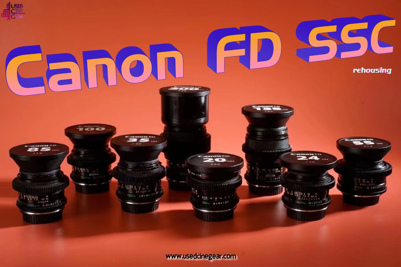 レンズ(ズーム) Canon FD Zooms cine-mod EF Canon FD Cine-Mod Vintage Lenses Kit