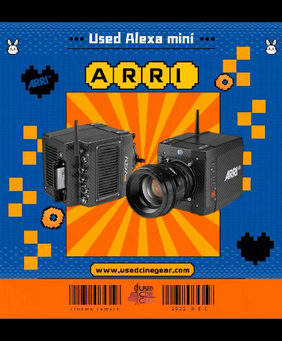 Used ARRI Alexa Mini Cinema Camera Kit (arriraw+anamorphic/10000+hrs)