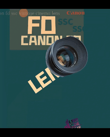 Canon FD SSC&SC Cine-Mod Lenses Kit