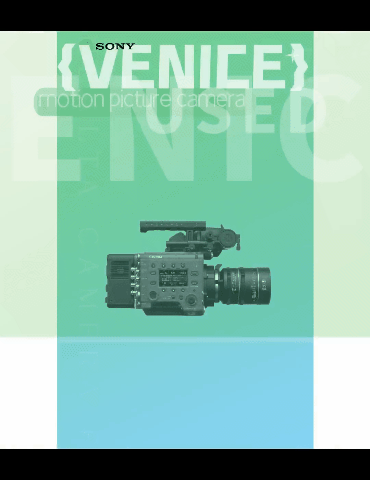 Used SONY Venice 6k Full Frame Cinema Digital Camera Kit (2k+ hrs)