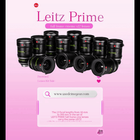 Used Leitz Prime Full Frame Cine Lenses Kit (12pcs)