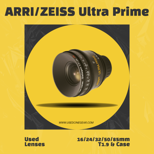 Used ARRI/ZEISS Ultra Prime Lens Set 5pcs