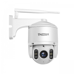 TMEZON 2.5 Inch 2MP 1080P Starlight PTZ Cloud IP Security Camera, 4mm Lens Auto IR Cut Night Vision, Email Alarm, 2-Way Audio & IP66 Dome Camera