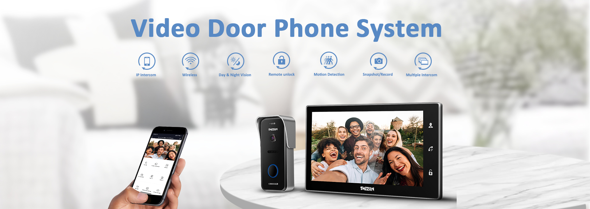 HD 10 inch ip video doorbell system
