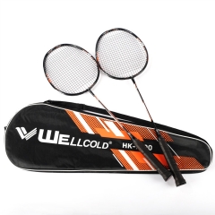 Wellcold carbon and aluminum high quality badminton rackets 7100