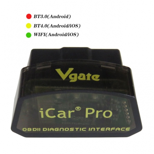 Vgate iCar Pro Bluetooth 4.0/Wifi OBD2 Fault Code Reader OBDII Code Scanner Car Check Engine Light for iOS/Android