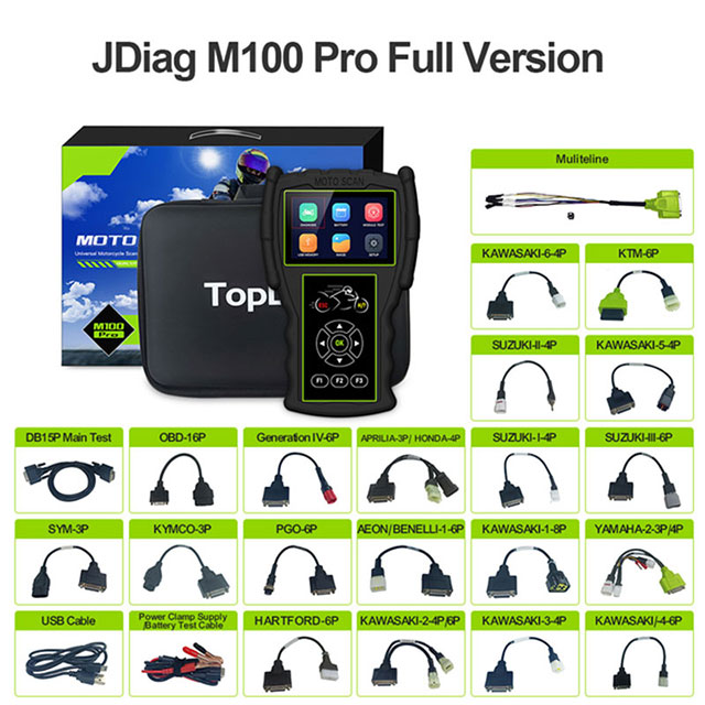 Jdiag M100 Pro Universal Motorcycle Diagnostic Professional Detection Tool 2068