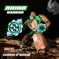 RHINO WARRIOR RW-01 GUARDIAN OF MANKIND BW Rhinox Oversized