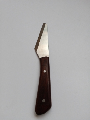 KL rosewood handle straight cutting knife
