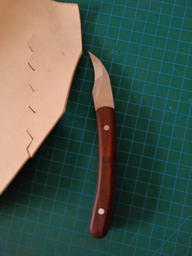KL full-tang hollow-out hook knife