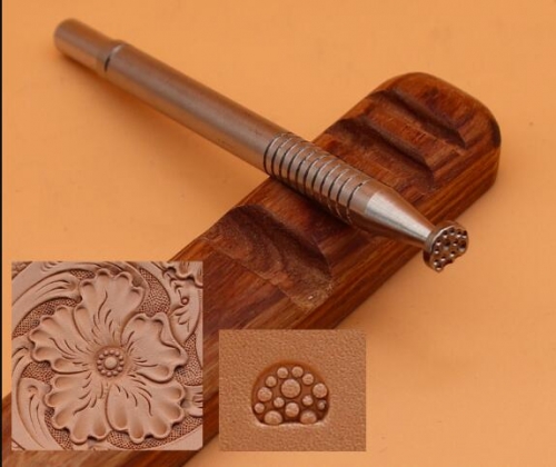 Leather Carving Pearl Fish Stamp