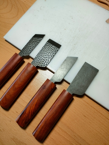 Japanese style forged cutting knife