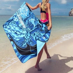 Suede Printed Microfiber Sand Free Beach Towels