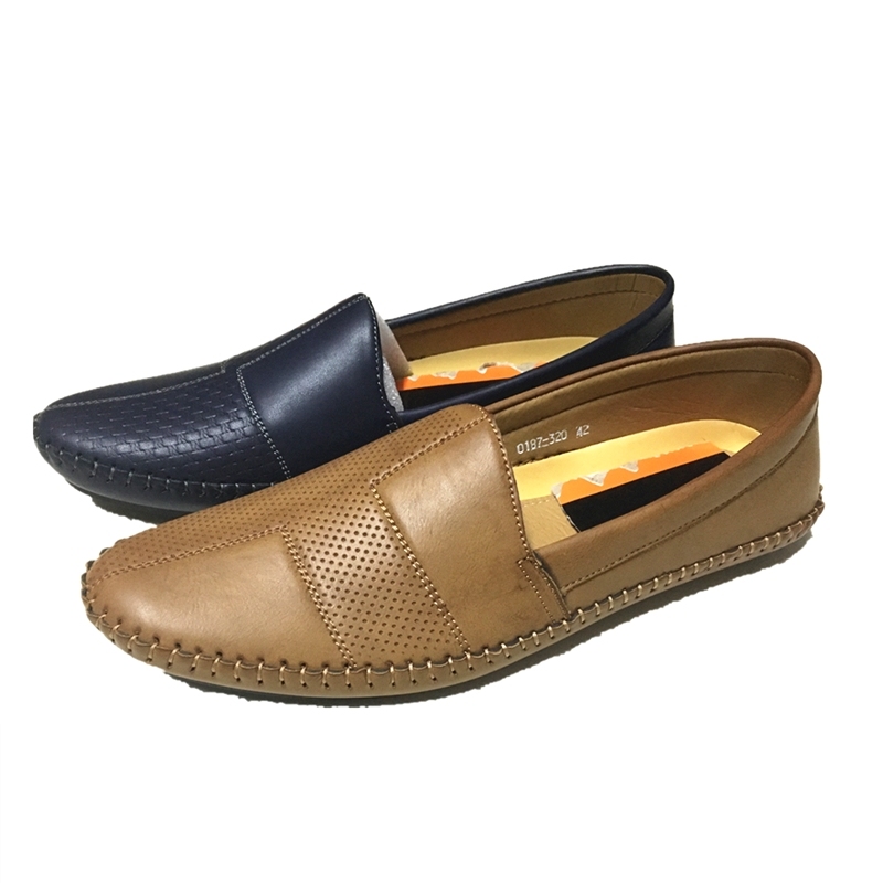 Wholesale Hand-make Pointed toe soft Moccasin mens' shoes
