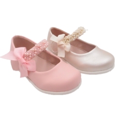 Wholesale Girls' Pearl Bunny Flower baby shoe Patent Kids School Shoes