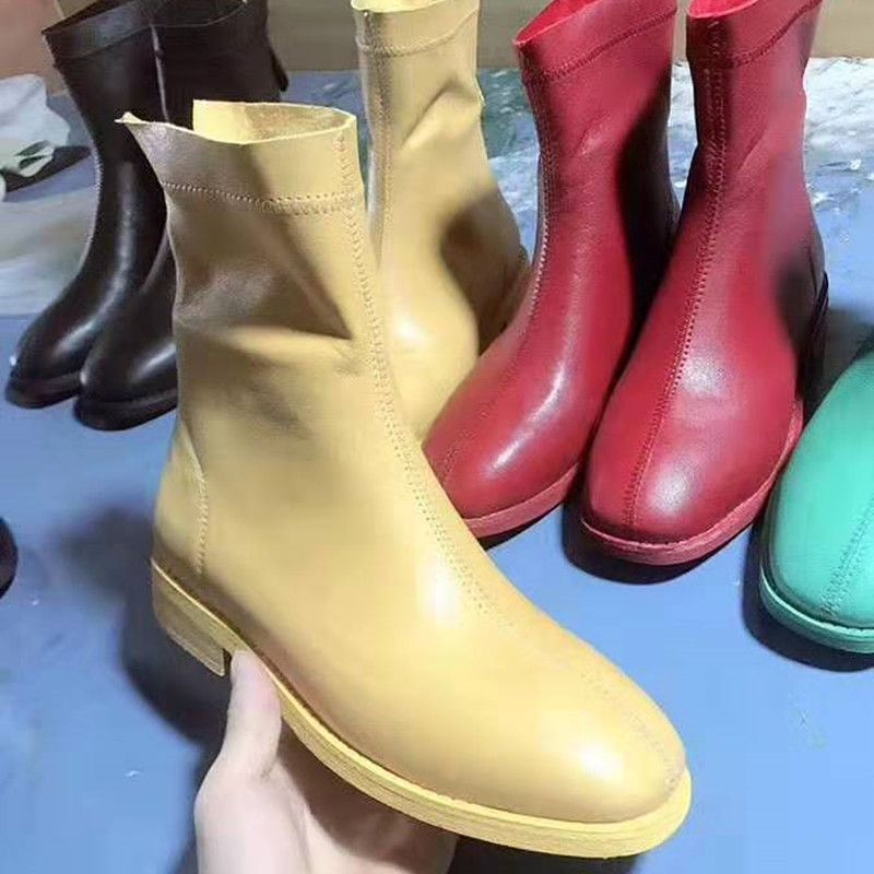 Manufacturing Riding Bootie Squared toe wearable Calf boots Women's Casual Europe Ankle boots