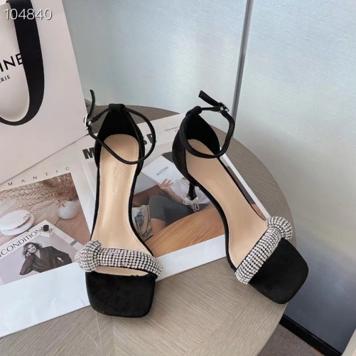 China supplier Women's diamounds heels Girl footwear thin heel shoes cute heels party sandals