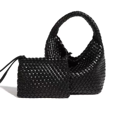 MZY Factory Woven Handbag China Manufacturer Women's Fashion Woven bag PU Leather Handbag Daily Bags