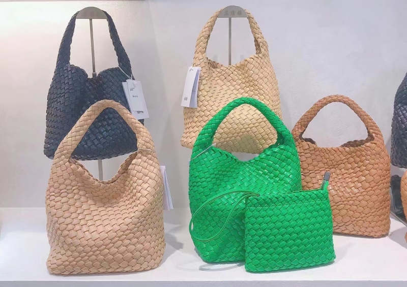 MZY Factory Woven Handbag China Manufacturer Women's Fashion Woven bag PU Leather Handbag Daily Bags