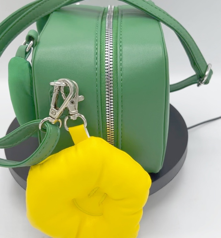 MZY Factory Smile Green PU Handbag China Manufacturer Women's Fashion Oval Brand bag Leather Handbag Daily Bags