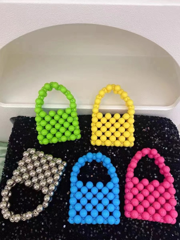 MZY Beads Handmake Handbag Customized Colorful handbag Women's handbag production tote bags Girls Handbag Manufacturer