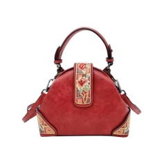 MZY Embroidery Bag Chinese Aesthetics Mini New retro Chinese Style PU hand-held shoulder bag