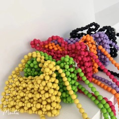 MZY Beads Handmake Handbag Customized Colorful handbag Women's handbag production tote bags Girls Handbag Manufacturer