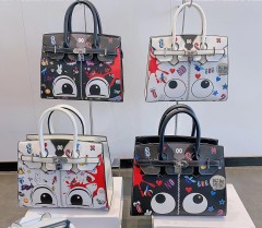 Handbag Factory Customized Graffiti handbag Women's handbag Tote bags High Capacity Handbag Producer
