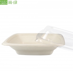 16oz Biodegradable 16oz Bowls With Lid For Disposable Food Packaging Rice