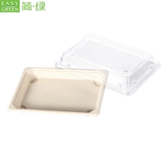 Biodegradable Recycled Paper B Sushi Pulp Tray For Foagasseod