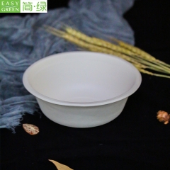 350ml Paper Pulp Bagasse Soup Food Bowl Disposable For Eco-friendly Packaging