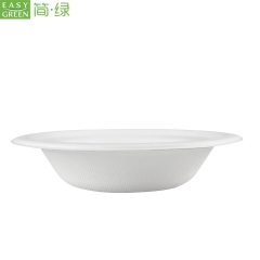 16oz Biodegradable Paper Bamboo Pulp Bowl For Soup Or Noodles